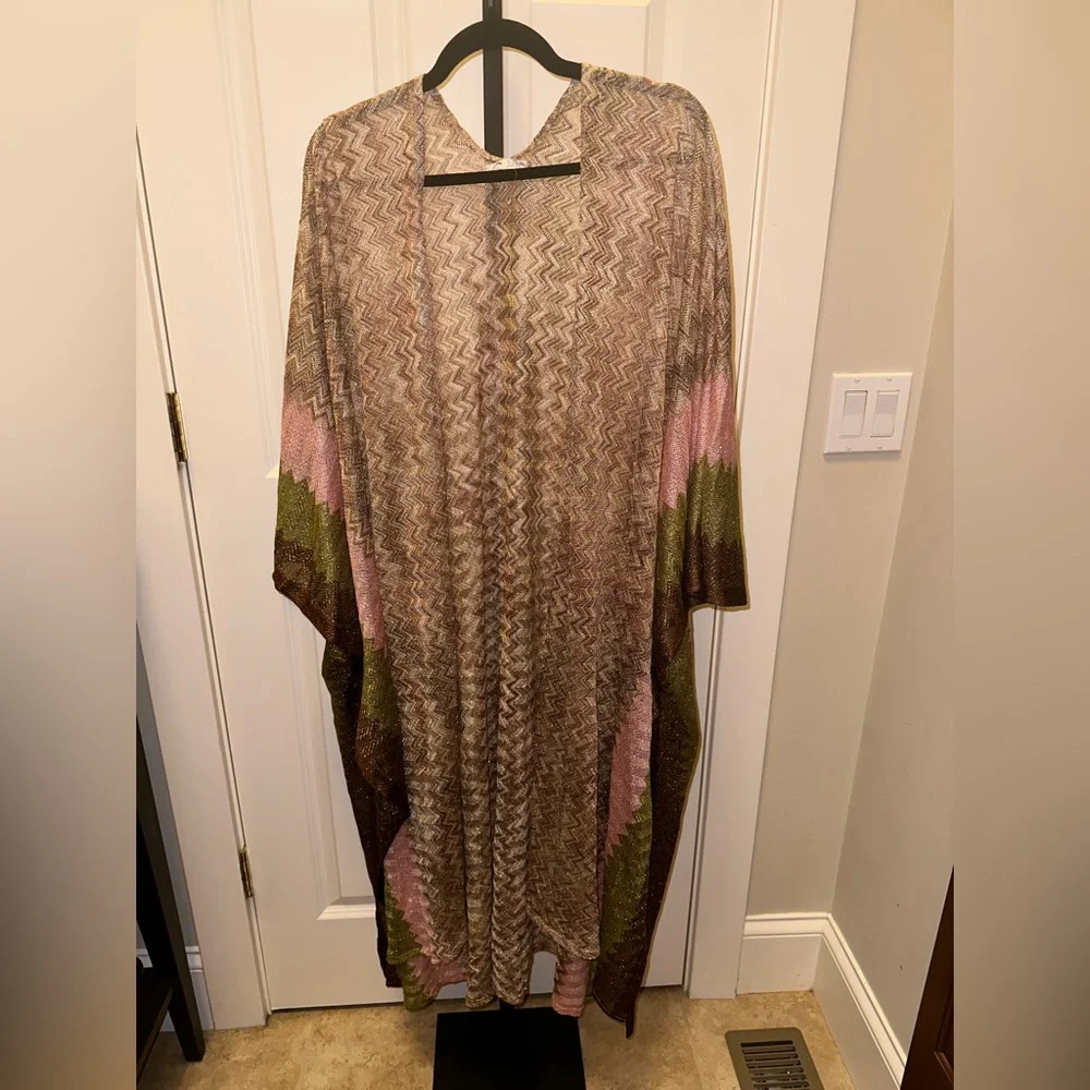 Free People Cairo Shimmer Kimono Size One Size Fits All NEW - Picture 4 of 7